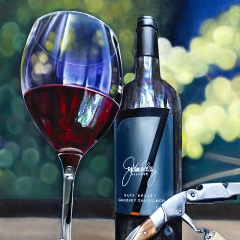 09 7 Evening Wine Artwork fine art by Monica Colorado