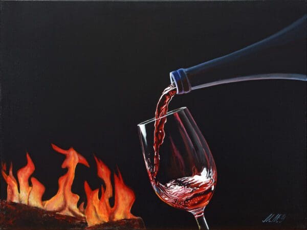 12 Cozy Wine Artwork fine art by Monica Colorado