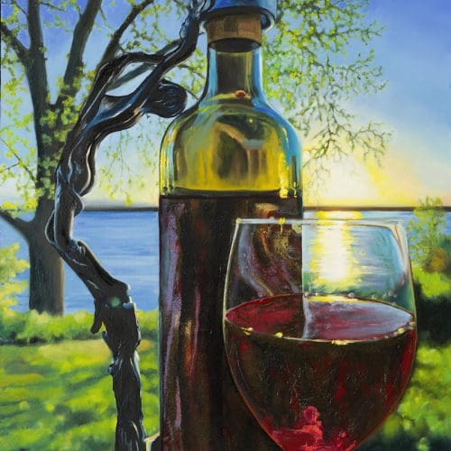 16 Evening Wine At Cherry Creek 2 Artwork fine art by Monica Colorado