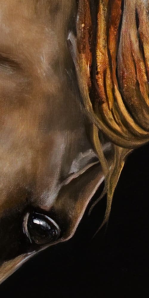 Fire stallion horse artworks by Monica MMG Arts Studio - Colorado