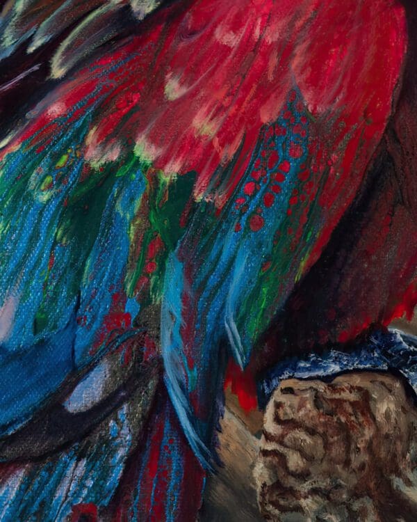 Ode to Scarlet Macaw Artworks by Monica MMG Arts Studio