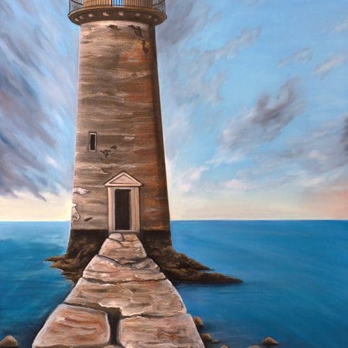 Retired Lighthouse Artwork by Monica - Colorado