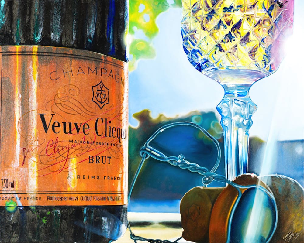 102 Veuve Champagne Perfect Companion Artwork fine art by Monica Colorado