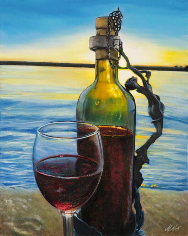29 Evening Wine Cherry Creek Artwork fine art by Monica Colorado