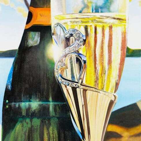 91 Veuve Champagne Celebration Artwork fine art by Monica Colorado